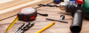 Drill, Tape Measure, Tools