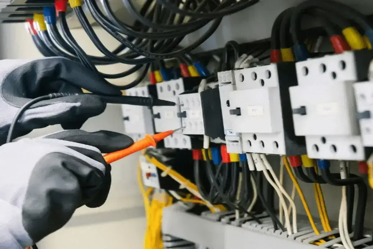 Careful electrical panel maintenance with insulated tools